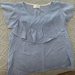 Everly pin stripe top